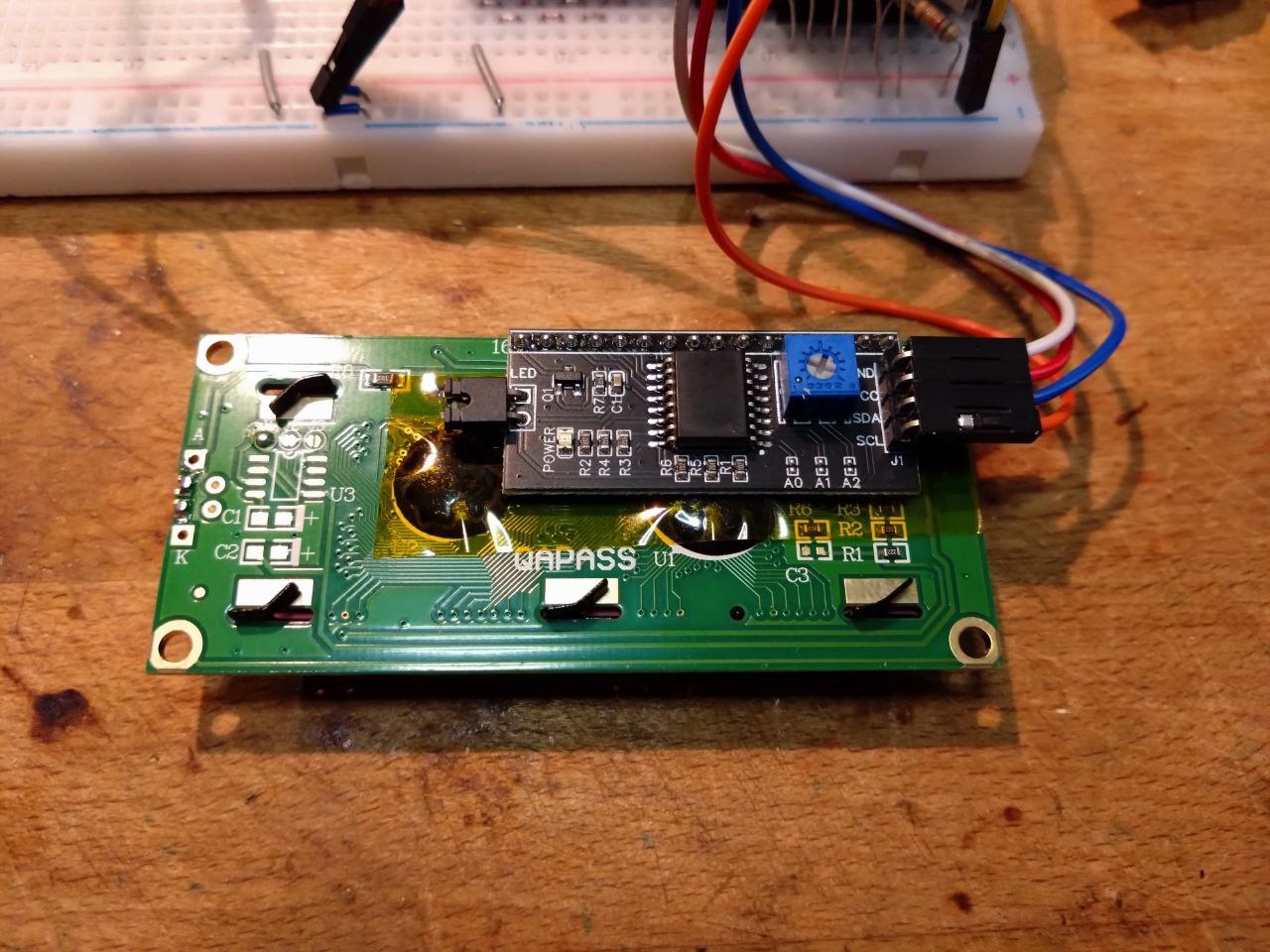 HD44780 front view