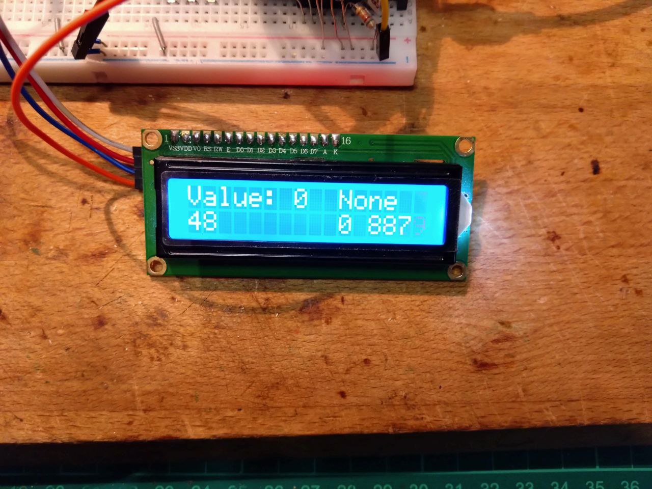 HD44780 front view